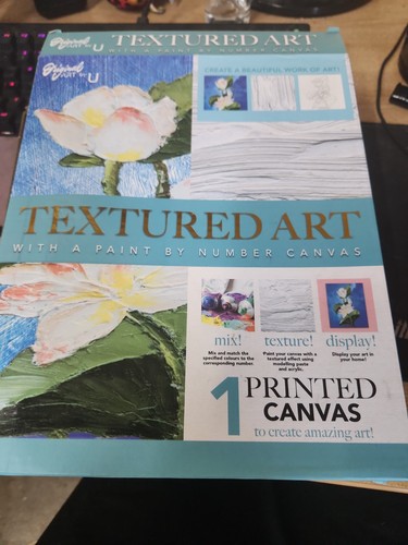 Textured art with - textured, paint