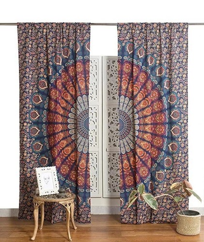 Indian bohemian door curtain - bohemian,