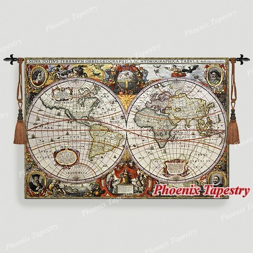 Large antique map medieval - large,
