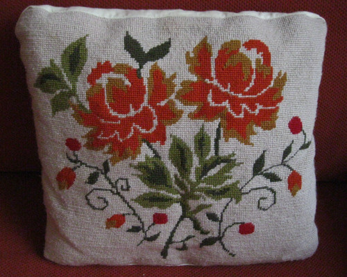 Handmade tapestry cushion - handmade,