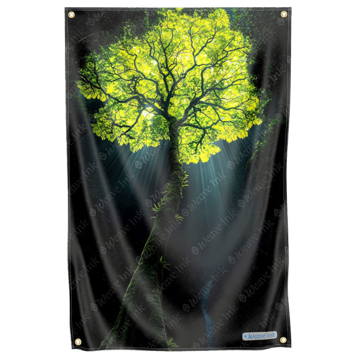 Tree life tapestry green - of,
