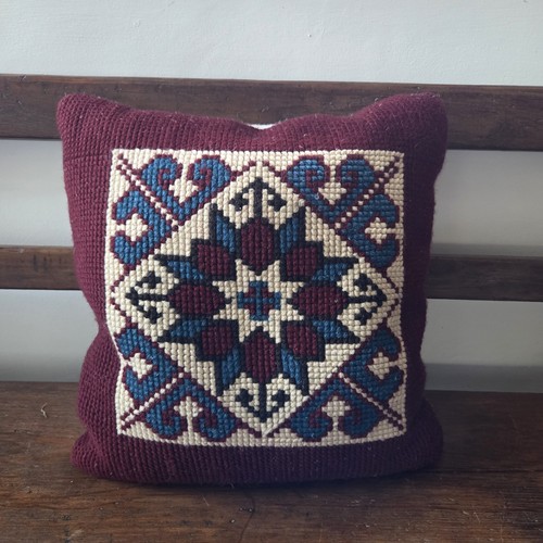 Vtg tapestry cushion 45cm - vtg,