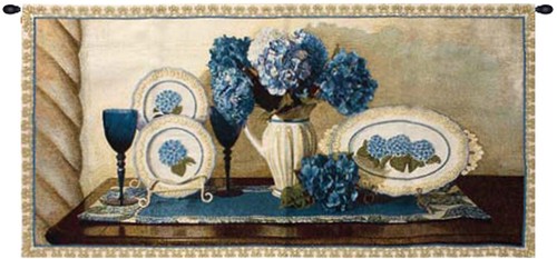 Annabelle blossoms blue floral - blossoms,
