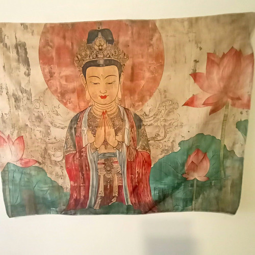 Buddha lotus wall - buddha,