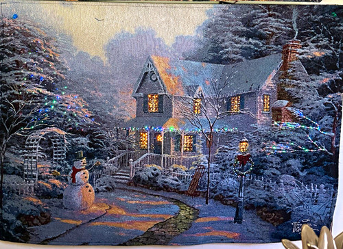 Woven fabric christmas winter - fabric,