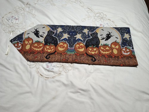 Halloween tapestry table - halloween,