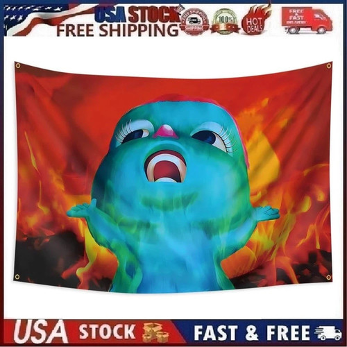 Bibble fire funny meme flag - fire,