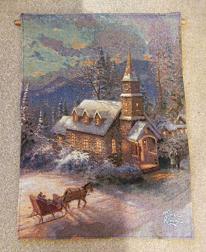 Thomas kinkade lighted church - lighted,