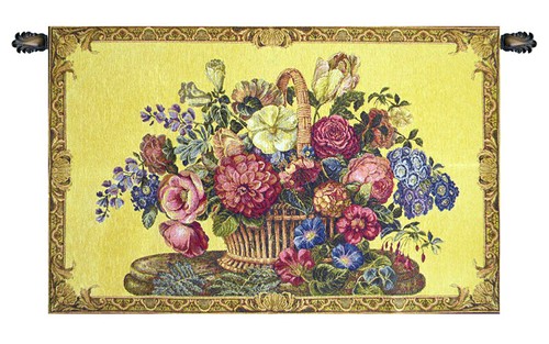 Italian floral tapestry wall - italian,