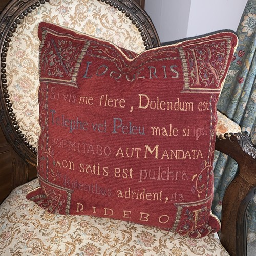 Vintage latin script tapestry - vintage,