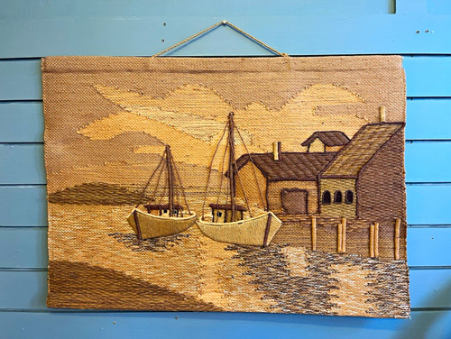 Vintage hand woven embroidered - hand-woven,