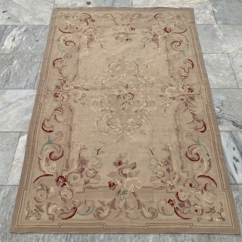 Vintage aubusson needlepoint - aubusson,