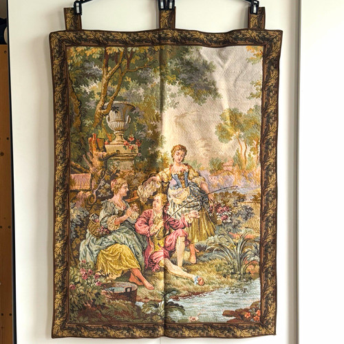 Vintage belgium tapestry wall - vintage,